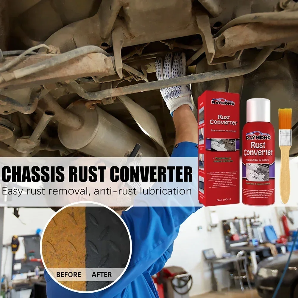 100ML Car Anti-Rust Primer Car Rust-Free Water-Based Primer Chassis Rust Converter Maintenance Clean Rust Remover Accessories