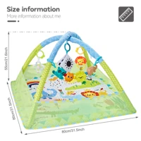 Cadre de Fitness multifonctionnel pour bébé, tapis de jeu pour bébé, couverture de jeu rampant, support de Fitness pour nouveau-né, tapis pour tout-petits, jouets pour bébé, cadeau 6