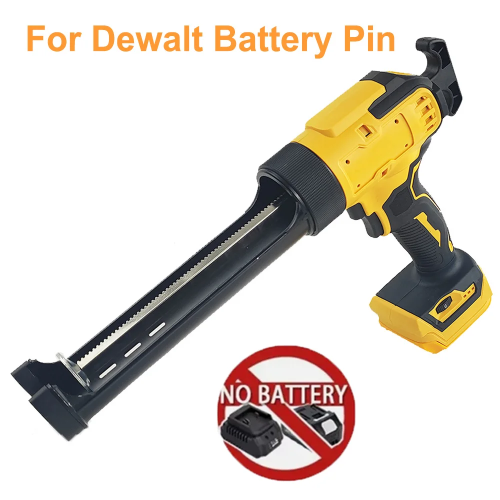 Electric Caulking Gun For Dewalt 20V 18V Battery 6 Gear Adjustable Speed Cordless Caulking Gun Glass LED Electric Silicone Gun