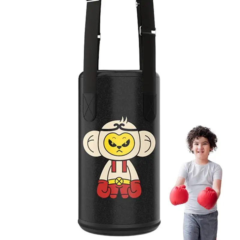 

Kids Punching Bag Kids Sandbag Boxing Bag Boxing Training Bag With Hang Straps Adjustable Height Punching Tool For MMA Judo