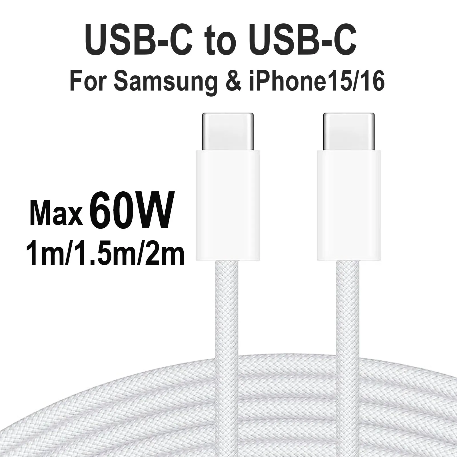 รูปสินค้า สายชาร์จเร็ว USB-C สุดคุ้ม รองรับ iPhone Samsung iPad MacBook
