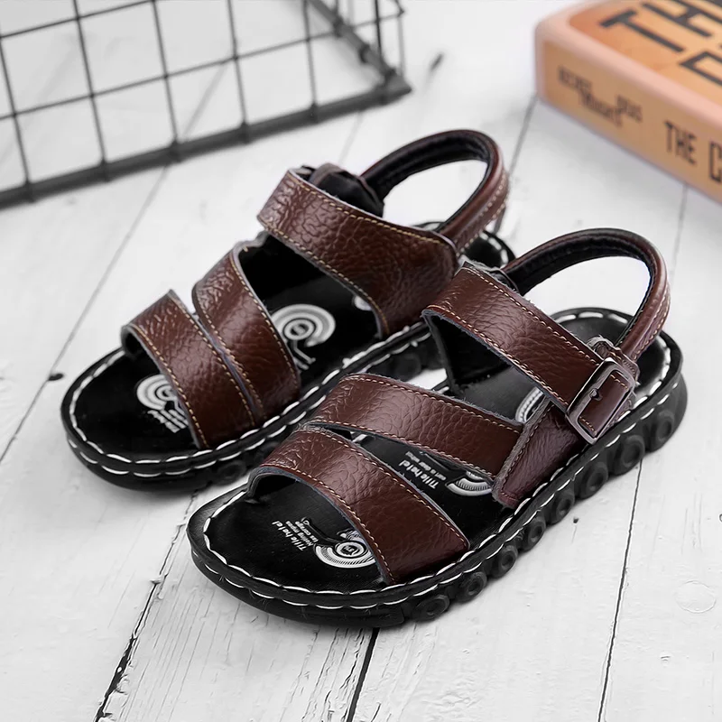 Summer Children Sandals Fashion Sneakers Lightweight Non-slip Soft Bottom PU Leather Boys Comfortable Shoes kids shoes children sandals kids sandals