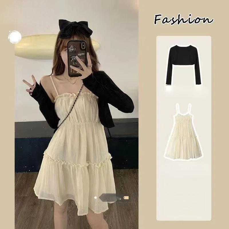 

Pure Desire Style Spice Girl Halter Dress Women 2023 Summer New Small Fragrant Lace Age Reducing Dresses Petite