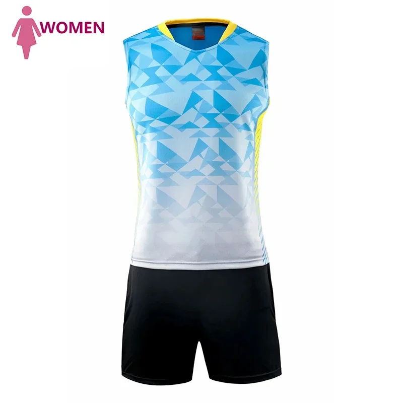 Volleyball Set Uniforms sleeveless Shirts with shorts Men Women badminton shirt Tennis jerseys Team training Top quality
