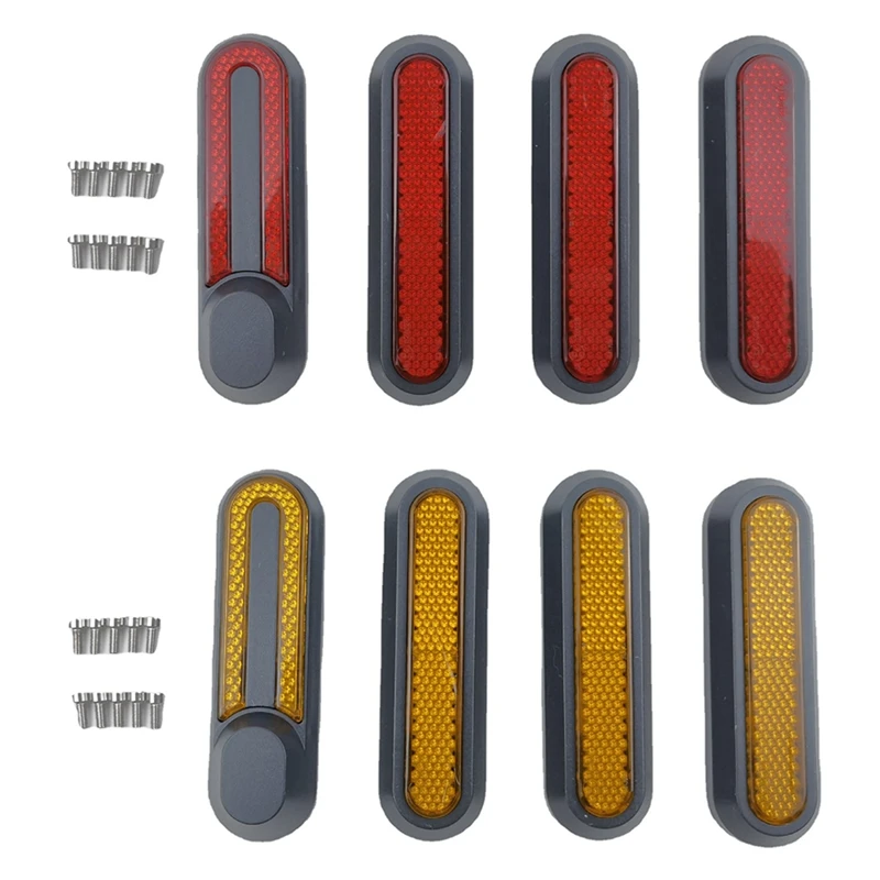 

4PCS Electric Scooter Motor Protection Cover Wheel Decoration Cover Reflective Strip For Xiaomi M365 1S PRO PRO2