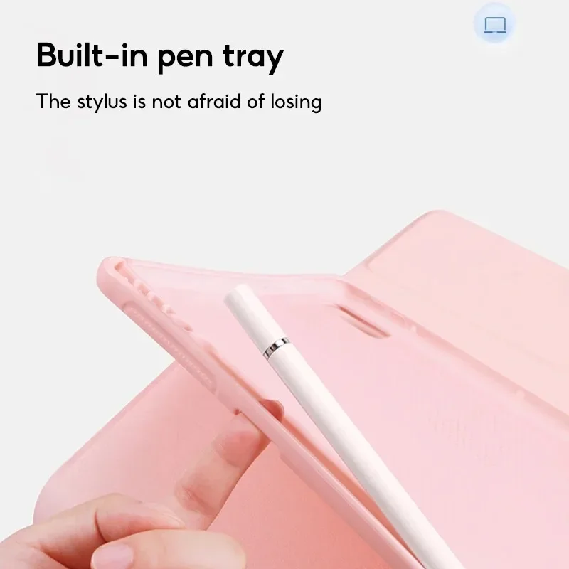 Premium Magnetic Leather Case with Pen Slot and Back Cover