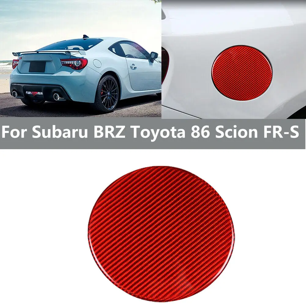

Крышка для топливного бака Toyota 86 GT86 Scion FR-S Red Carbon Fiber