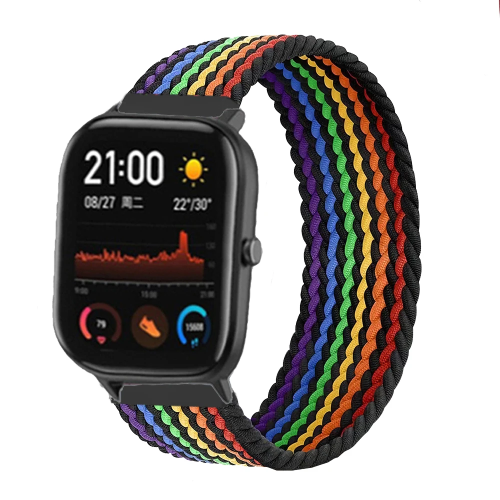 Braided Solo Loop Watch Strap - 20mm & 22mm Adjustable Band