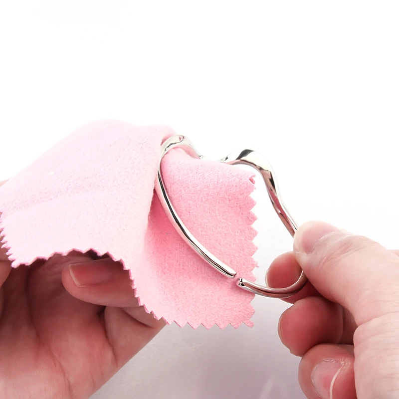 20/50Pcs Polish Polishing Cloth Silver Color Cleaning Polishing Cloth Soft Clean Wipe Wiping For Silver Gold Jewelry Tool
