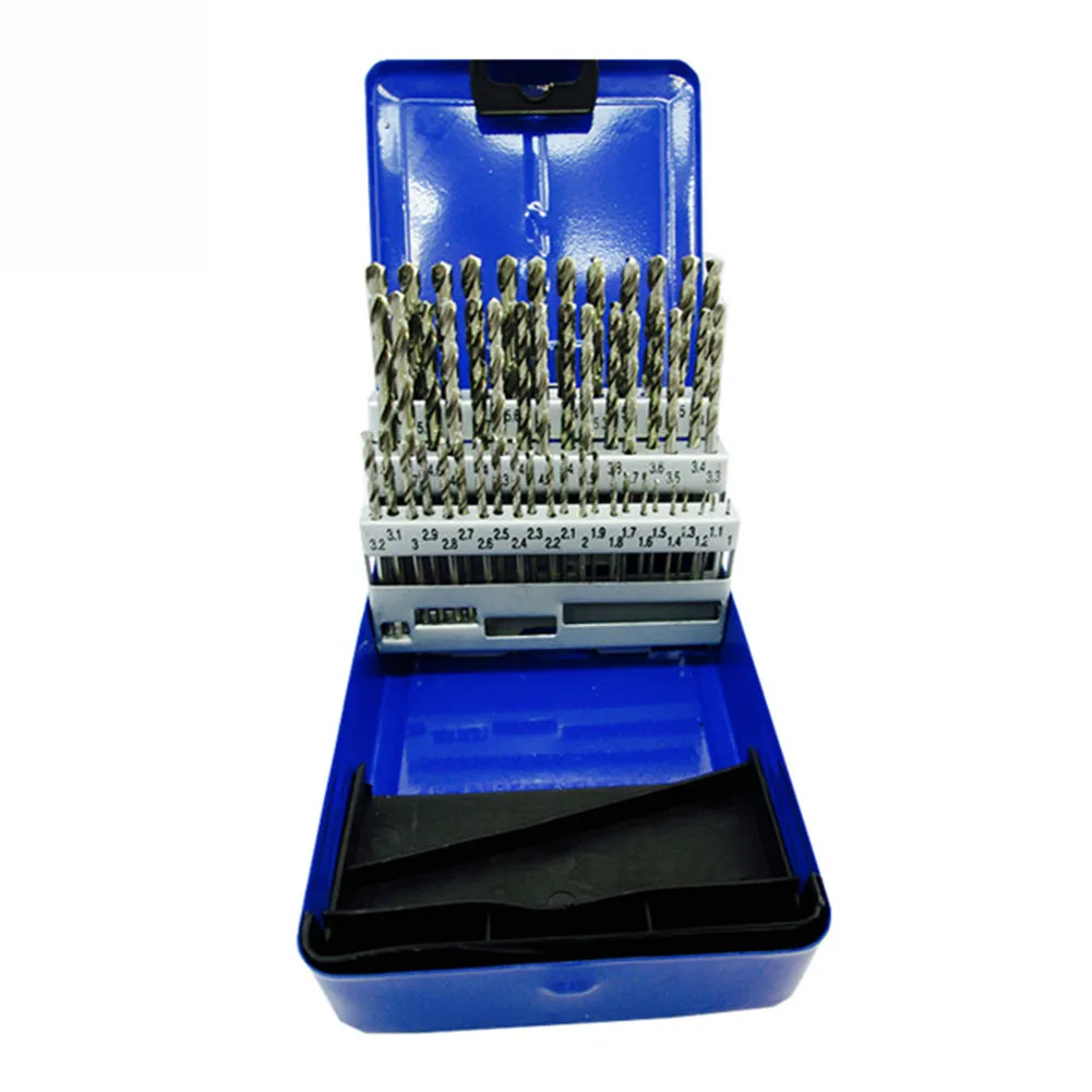 

Brand New Drill Bits HSS With Storage Box 51 Pcs For Hardened Metal For Opening Of Wood Board For Stainless Steel