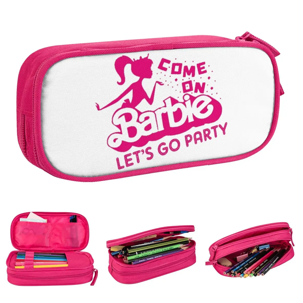 Film Di Barbie 2023 Astucci Per Matite Barbie Girl Pen Box Bags Student Large Storage Materiale Scolastico Regali Pencil Box