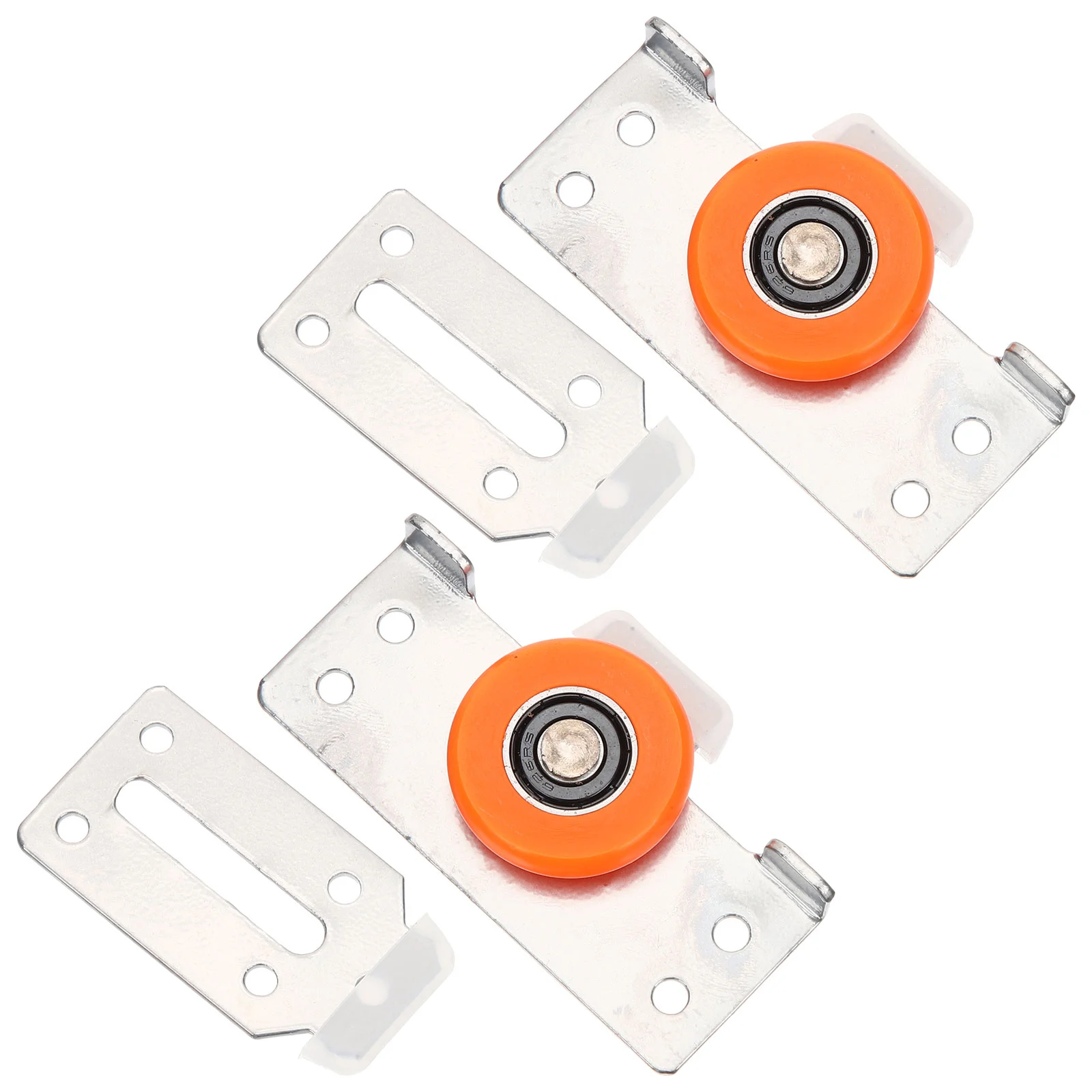 2 Sets Door Pulley Cabinet Roller Wheels Barn Slide Rail 800X400X120CM Window Guide Pulleys