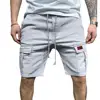 Shrink Resistant  Trendy Multi Pockets Men Cargo Shorts Streetwear Men Shorts Drawstring   for Fitness 2