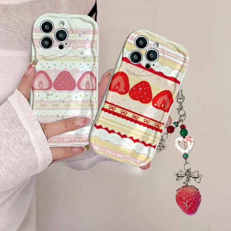Cute Cake Lace Strawberry Phone Case