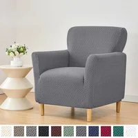 Square Club Chair Slipcover Tub Chair Covers for Armchairs High Stretch Armchair Slipcover Furniture Protector for Living Room 1