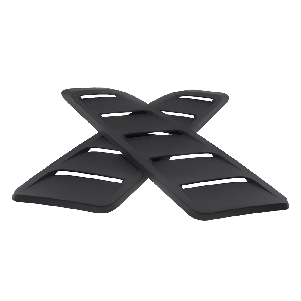 범용 ABS 플라스틱 자동차 공기 흡입 스쿠프 보닛 후드 벤트, 전면 후드 벤트, 포드 머스탱 2015 2017 패널 트림에 적합, 2 개