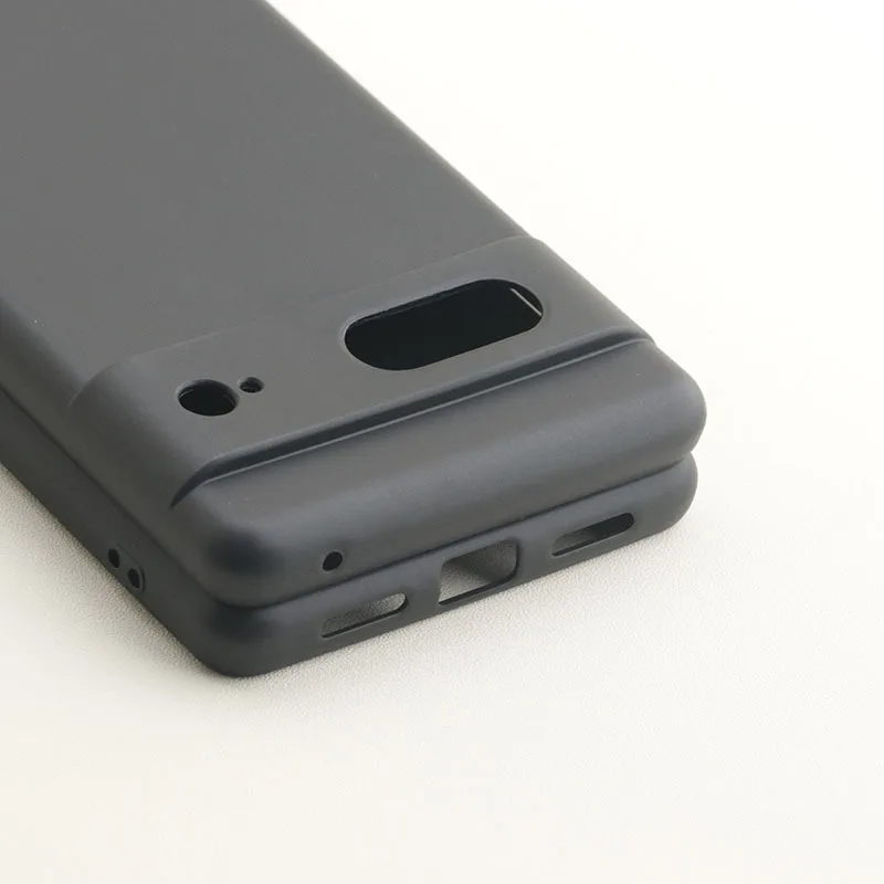 Luxury Silicone Matte Phone Cover with Camera Protection and Shockproof Bumper