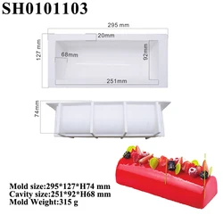 SHENHONG Spiral Texture Silicone Cake Molds & Baking Tools Set (SH0101103)