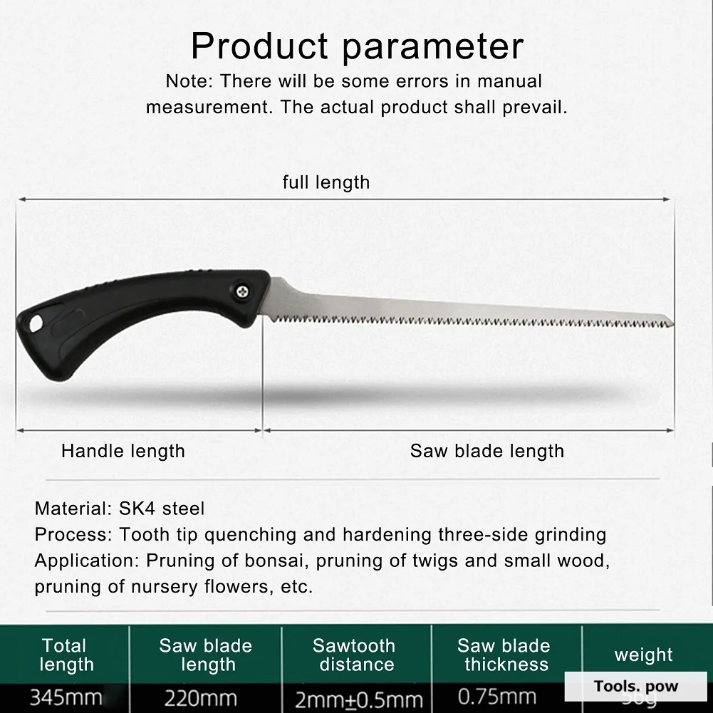 Mini Hand Saw 270mm SK4 Flexible Saw Blade Woodworking Wood Cutting Hacksaw Garden Camping Pruning Trimming Tools