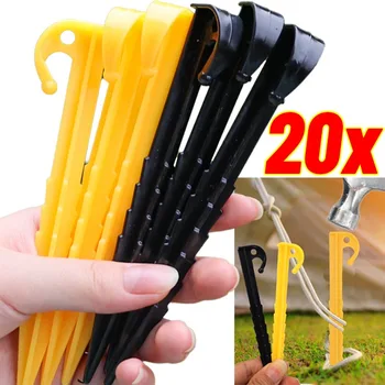 Plastic Triangular Sand Tent Stakes 1