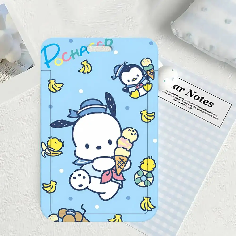 Charming P-Pochacco Dog Lanyard ID Card Holder Neckband - Accessory Gift