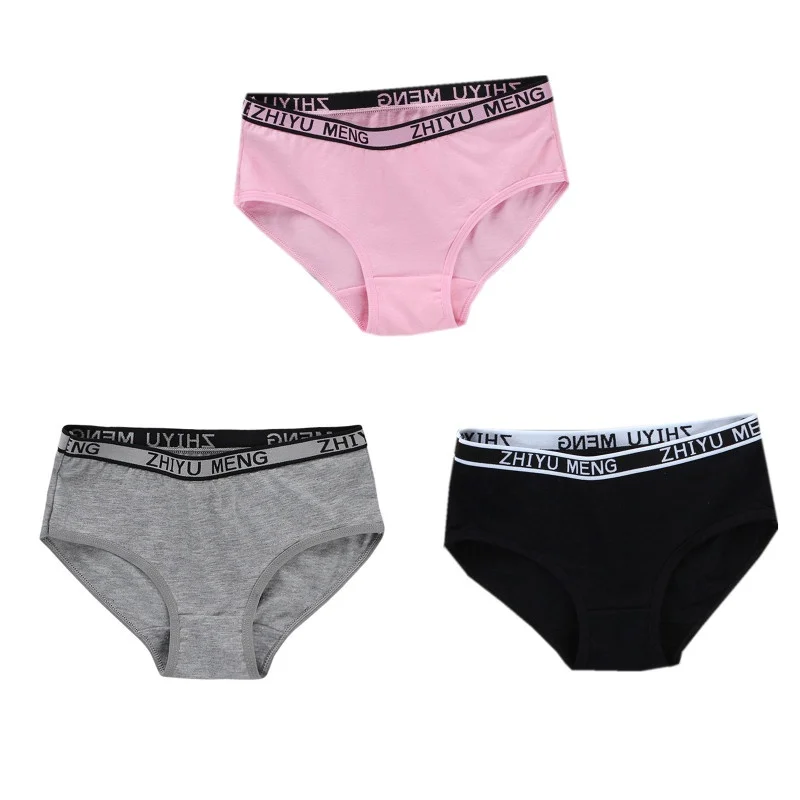 

3PC Girls Underwear Teenager Safety Panty Summer Kids Boxer Shorts Underwear Teen Panties 8-14 Years