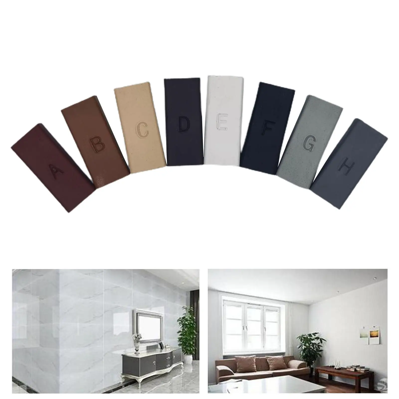 8 Pieces Wood Floor Repair Wax Markers Mending for Laminate Repairing Kit