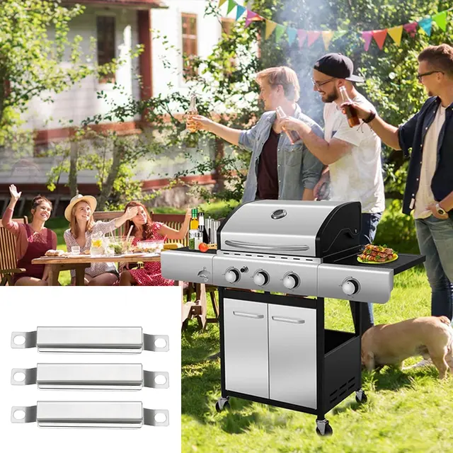 Bbq Alkatrészek Rozsdamentes Acél Gáz Grill Keresztező Csőcsatorna -Égők Cseréje Megfelelő A Charbroil Teljesítményhez - Image 3