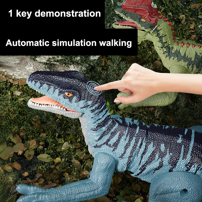 2.4G Eight-Wheeled Dinosaur with Spray Electronic RC Toys Dinosaur Jurassic Dino World walking toys for kids gift