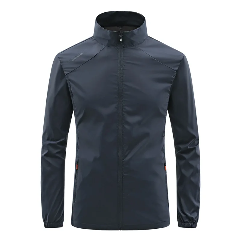 Men's Ice Silk Breathable Casual Stand Collar Jacket, Outdoor Fishing Jacket, Summer Fashion, Spot New Products