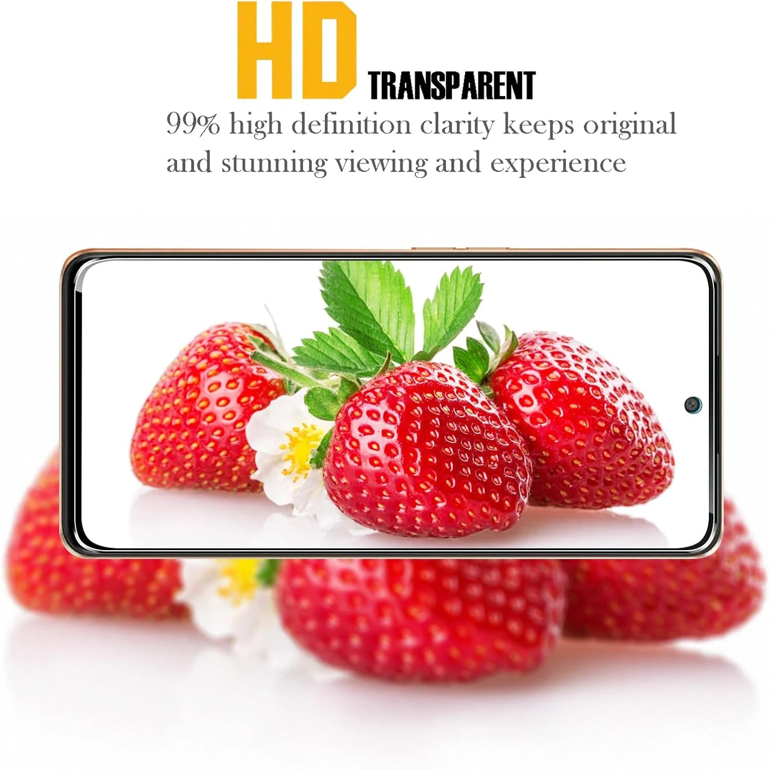 Premium Protective Tempered Glass Screen Protector, 2/4 Pack