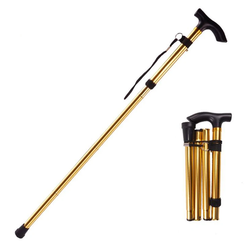 Aluminum Alloy Folding Telescopic Walking and Hiking Cane