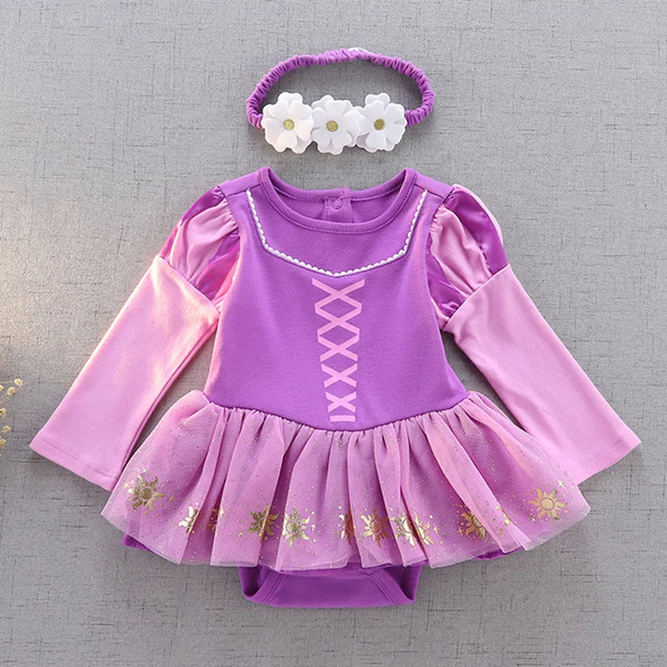 Toddler Cosplay Belle Cinderella Jasmine Romper Kids Fancy Jumpsuits Infant Christmas Halloween Birthday Party Girls Costumes princess costume kids clothes