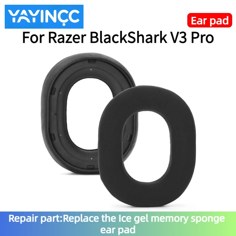 Ersatz-Ohrpolster aus Eisgel-Memory-Schaum mit Kunststoffschnalle, passend für Razer BlackShark V3 Pro Kopfhörer, Ersatzteile.