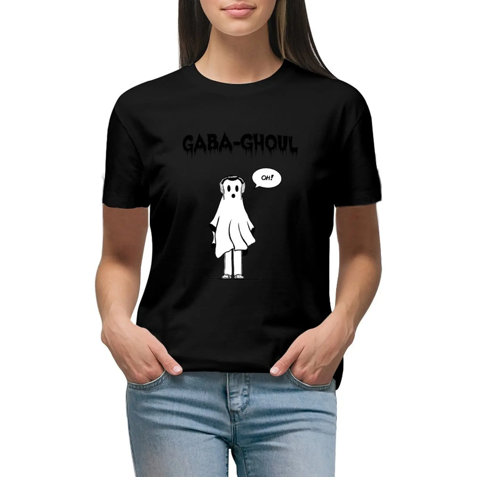 Gaba-Ghoul T-Shirt Oversize Tees Abbigliamento Vintage Western T-Shirt Dress For Women