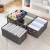 Cationic Clothing Storage Box Clothes Socks Toy Snacks Sundries Organizer Multifunctional Cosmetics Folding Fabric Box 3