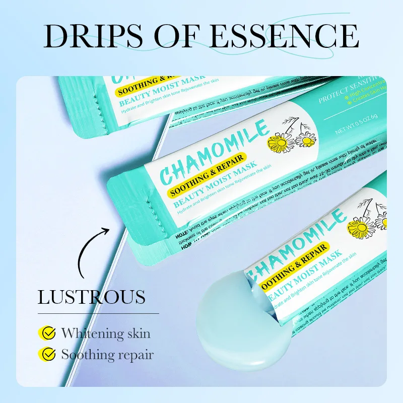 SADOER Chamomile Soothing Mask After-sun Repair, Shrink Pores, Delicate Skin, Hydrating and Rejuvenating Smearing Mask