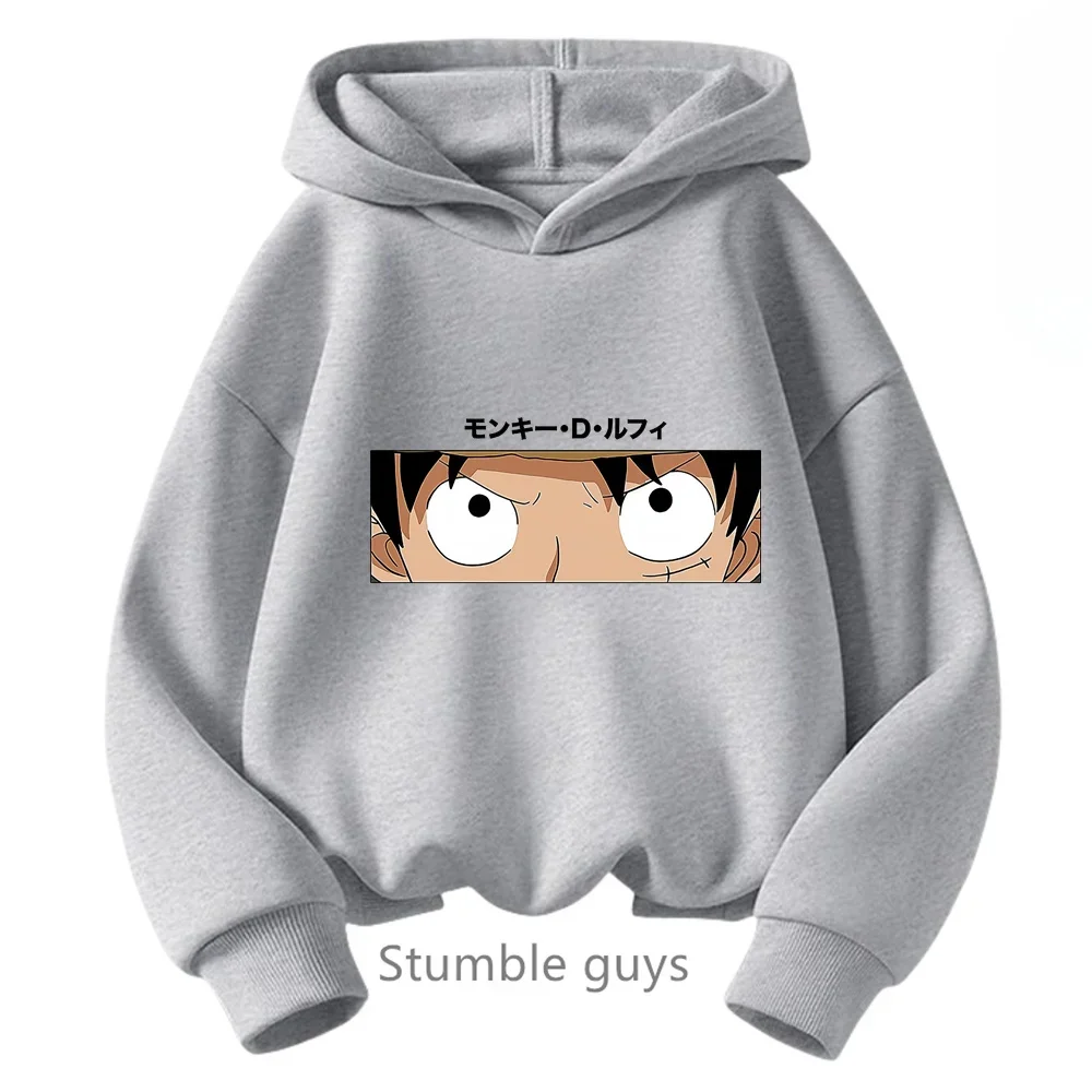 thumbnail image 1 of Ropa de primavera y otoño para niños, sudadera de una pieza para niños, ropa para niñas, sudadera de dibujos animados de Anime Luffy Zoro, traje para adolescentes, camisetas con capucha de Sonic, 1 of 5