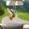 Hummingbird Acrylic 2D Pendant Home Decorative Window Car Interior Hanging Catch The Sun Window Decoration Bag Key Pendant 4