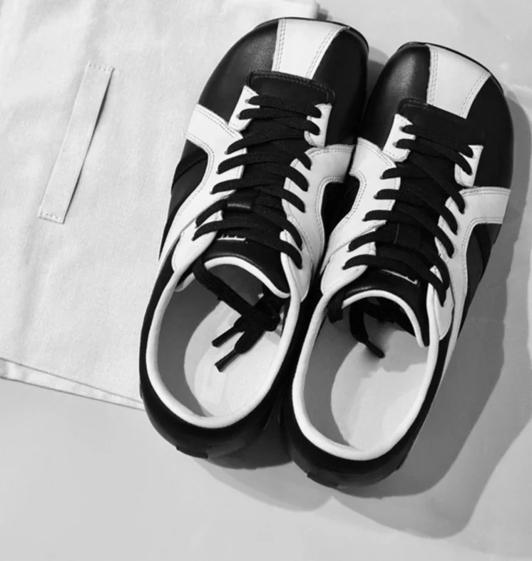 Versione coreana di nicchia con blocchi di colore, allenamento tedesco da donna, con suola spessa, in pelle, da golf e da bowling, casual_voghion.com