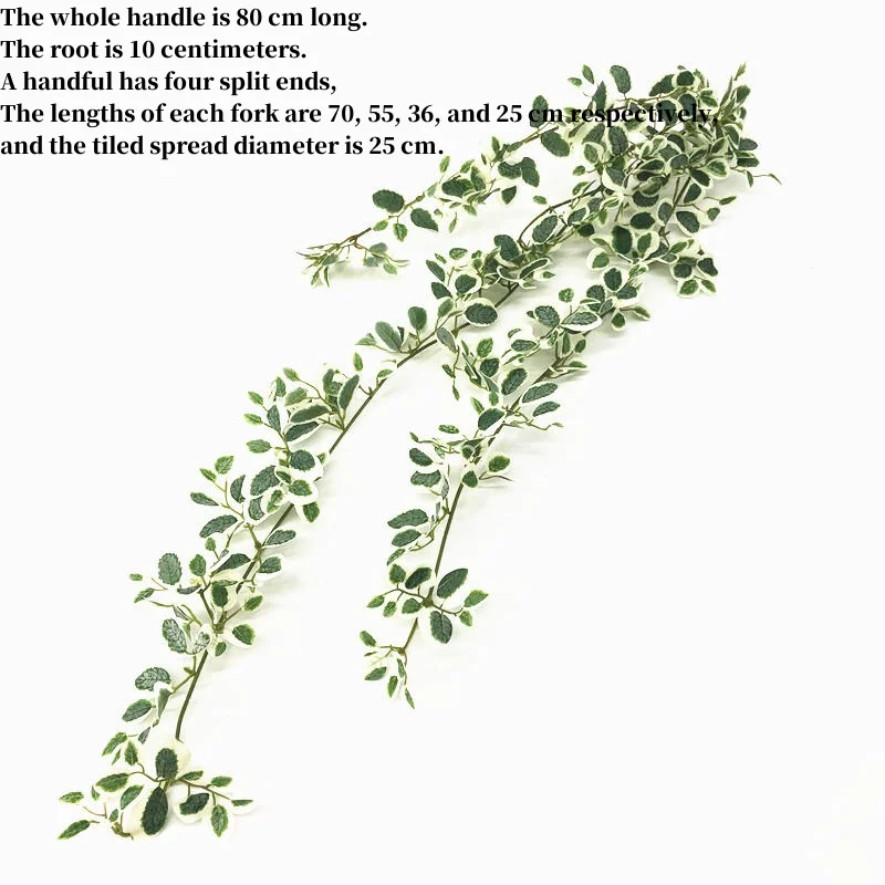 Description Picture 2 of item1pcs 80cm Mini Artificial Green Plants Hanging Ivy Leaves Rose Leaf Vine Hanging DIY Home Garden Wall Party Wedding Decoration