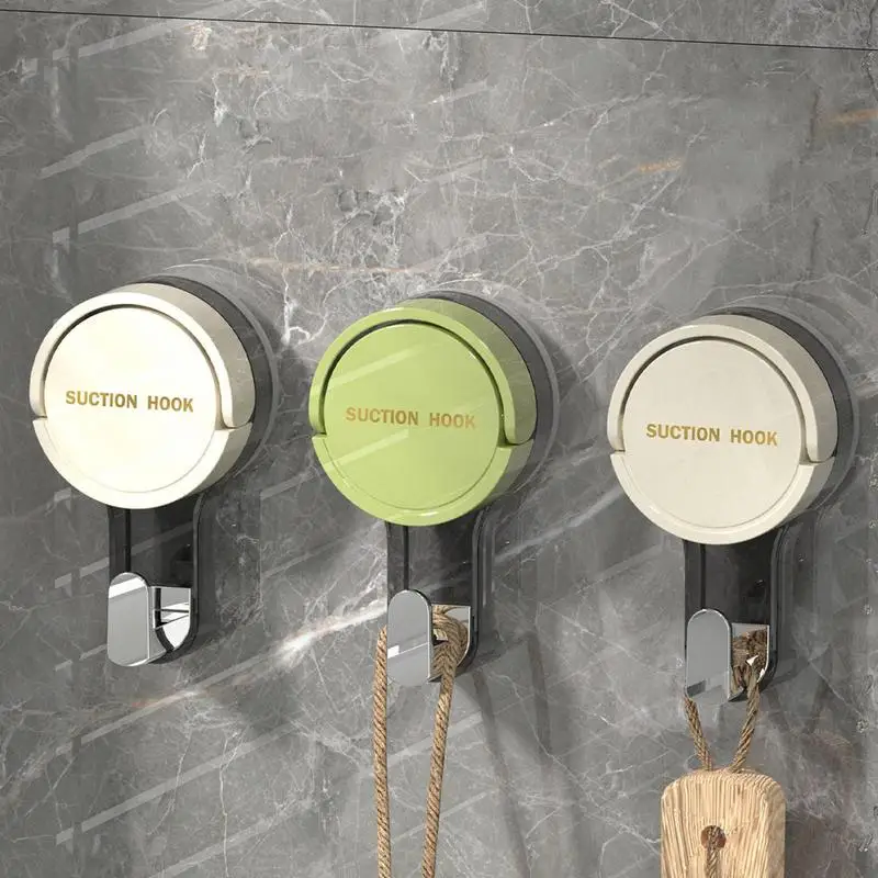 Suction Cup Hooks For Shower Bathroom Wall Bathtub Loofah Hook Reusable Removable Strong Waterproof Suction Cup Hooks
