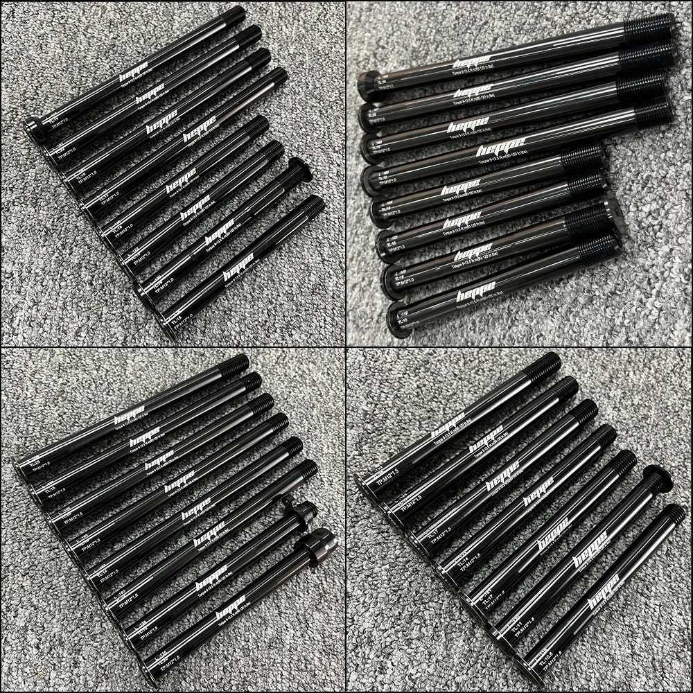 Bike Thru Axle HEPPE MTB Road Front Fork Shaft Skewers Rear Hub 12x142/148 12x100/110 Barrel M12xP1.0/1.5