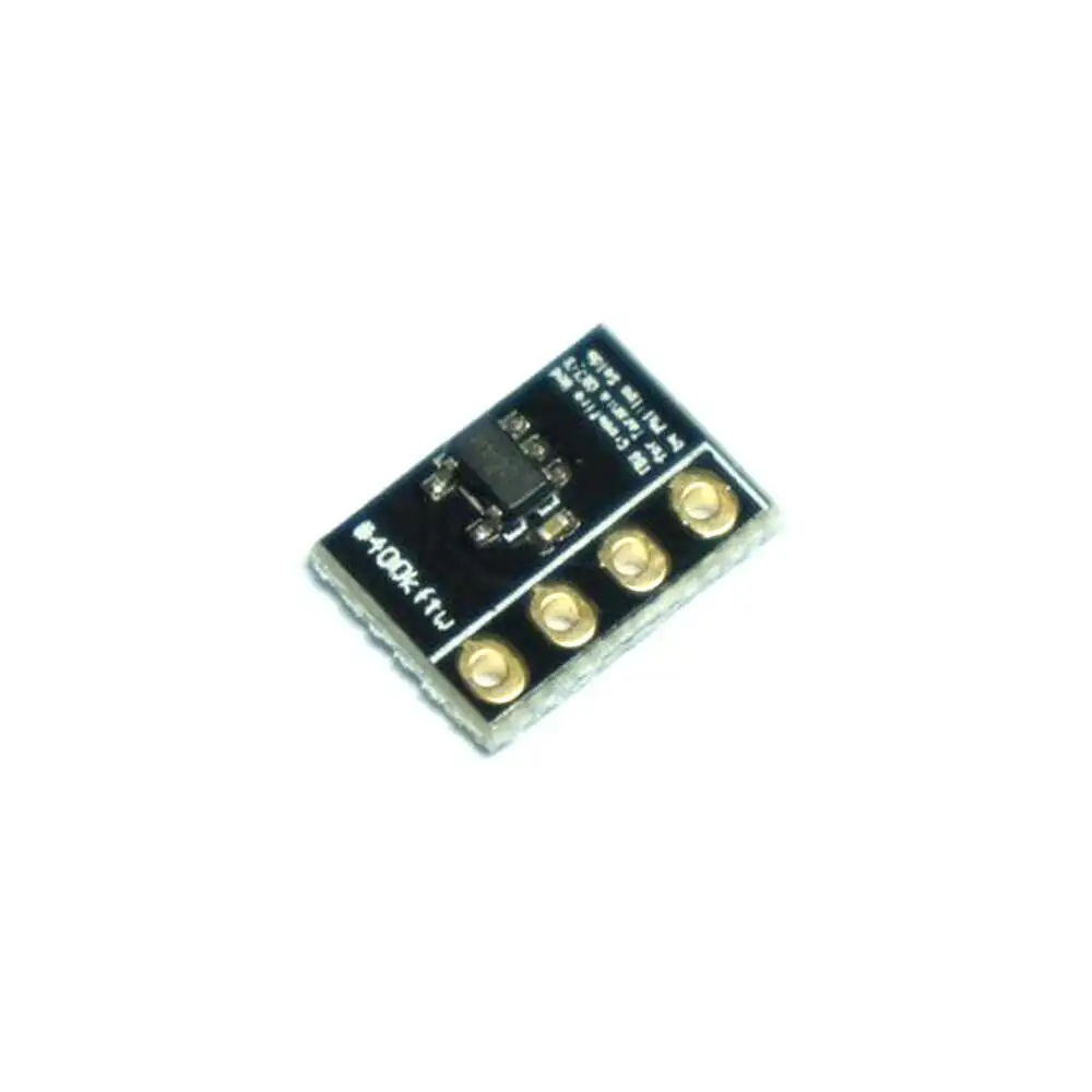 Module de modification TBS Crossfire pour émetteur FrSky QX7, débit 400 kbaud, connecteurs visibles.