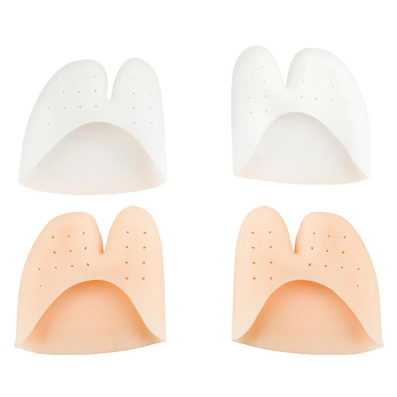 Protectors for Pointed Ballet Shoes Toe Protector Silicone Gel Pointe Toe Cap Cover For Toes Soft Pads  Feet Care Tools