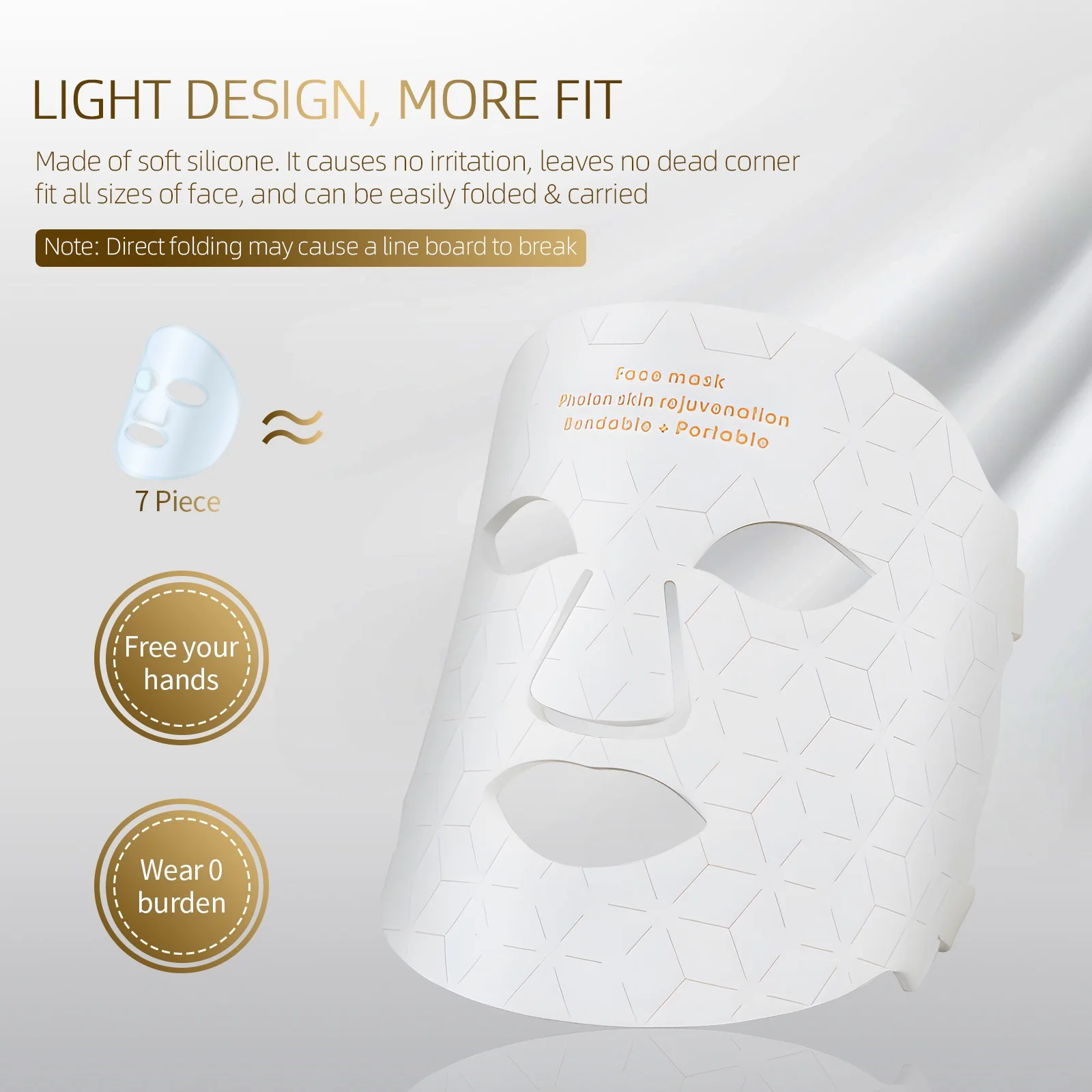 LED Mask for Skin Rejuvenation Infrared and Red Light Therapy for Anti-Aging and Acne Treatment Face Care led facial mask