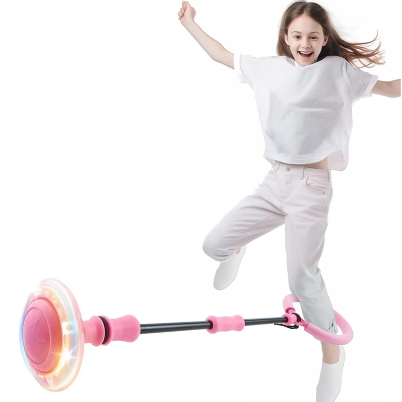 Pjump Ball Ink Ankle Skip Ball With Flashing Lights, Skip It Toy For Kids Indoor & Outdoor 6