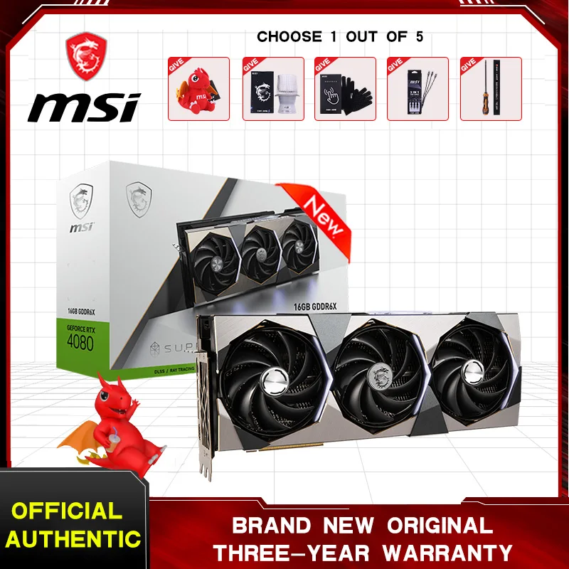 Видеокарты MSI RTX 4080 16 Гб SUPRIM