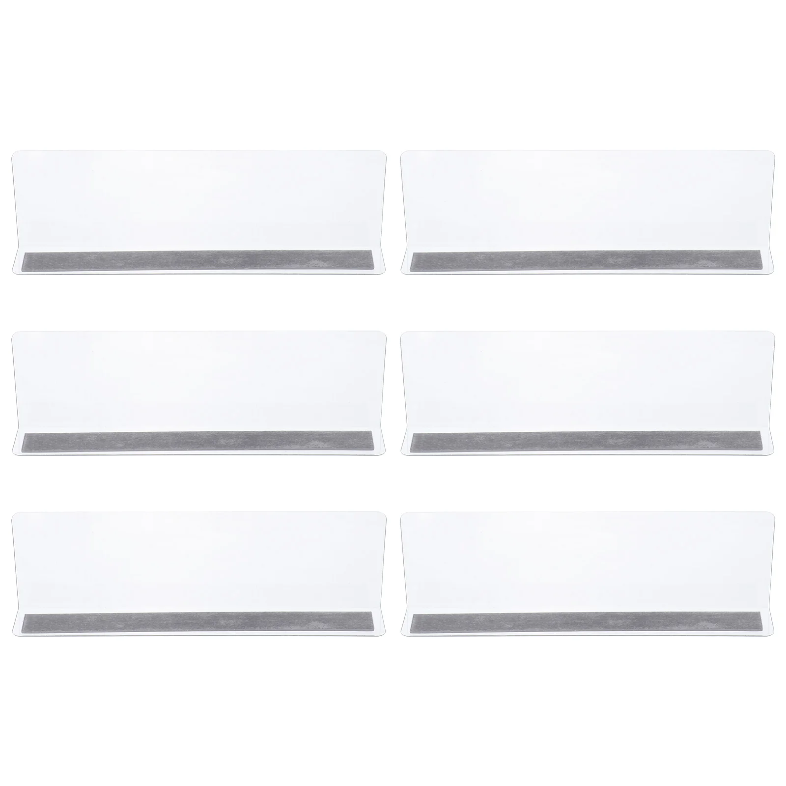

Shelf Dividers 6Pcs Plastic Shelf Divider Clear Acrylic Shelf Dividers Magnetic 6Cm Tall Shelf Closets Separator Commodity
