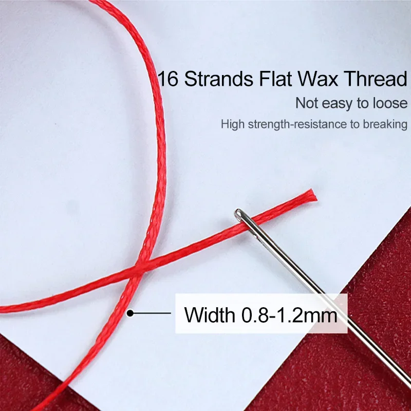 Premium Leather Waxed Thread for Crafting, Bookbinding, and Jewelry Making